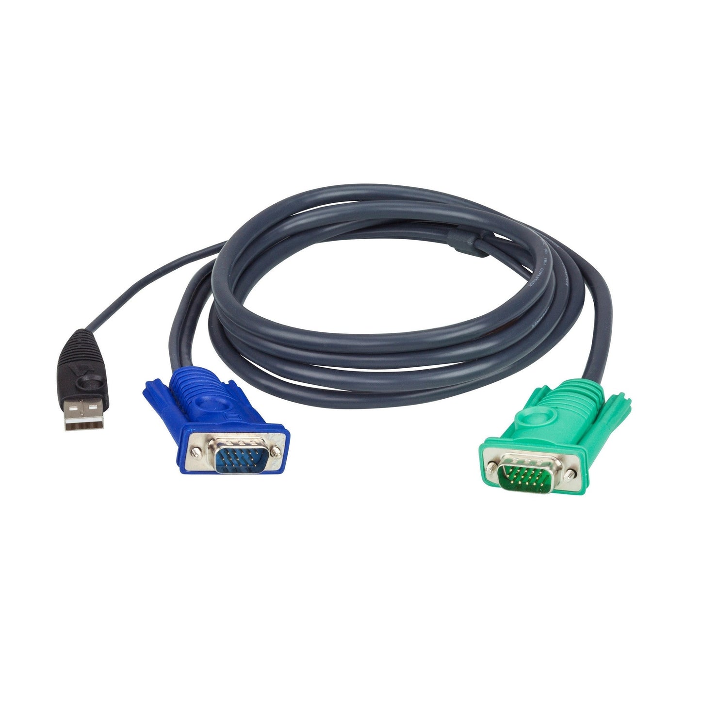 ATEN 2L-5202U 1.8 Meter USB KVM Cable With 3 In 1 SPHD(Aten 2l 5202u 1 8 Meter Usb Kvm Cable With 3 In 1 Sphd)