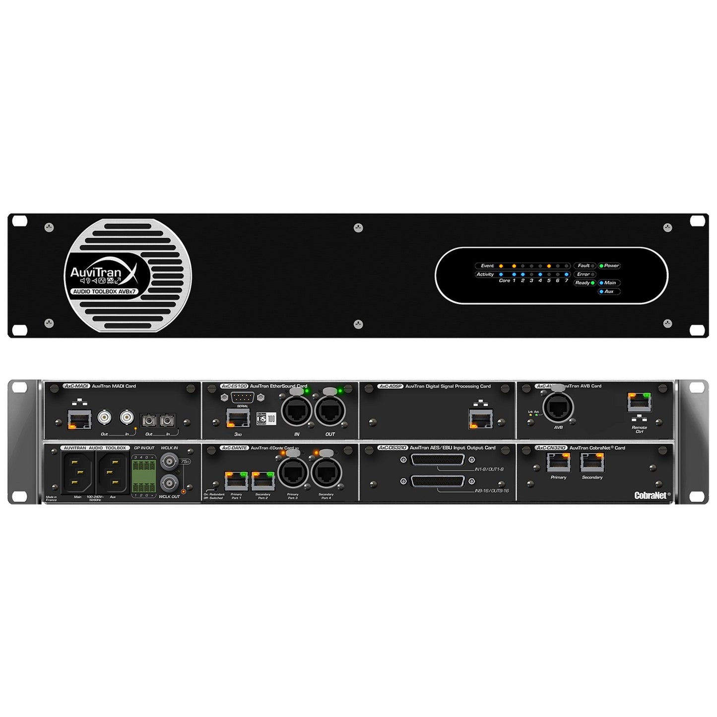AuviTran AVBx7/IS+r Audio Toolbox Install Version 19-Inch X 2U- 7-Card Slots/Internal Audio MatriX Power Supply(Auvitran Avbx7 Is R Audio Toolbox Install Version 19 Inch X 2u 7 Card Slots Internal Audio Matrix Power Supply)