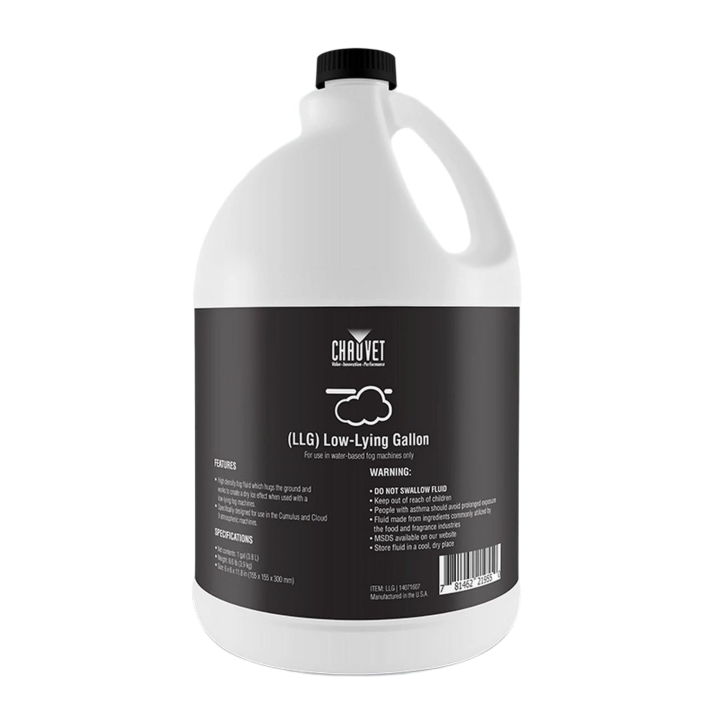 Chauvet DJ LLG Water-Based Low-Lying Fog Fluid, 1-Gallon(Chauvet Dj Llg Water Based Low Lying Fog Fluid 1 Gallon)