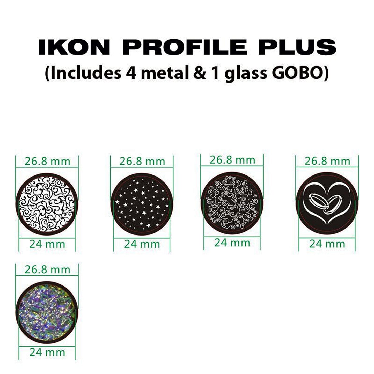 Eliminator Lighting Ikon Profile Plus 40W White GOBO Projector LED Light(Eliminator Lighting Ikon Profile Plus 40w White Gobo Projector Led Light)