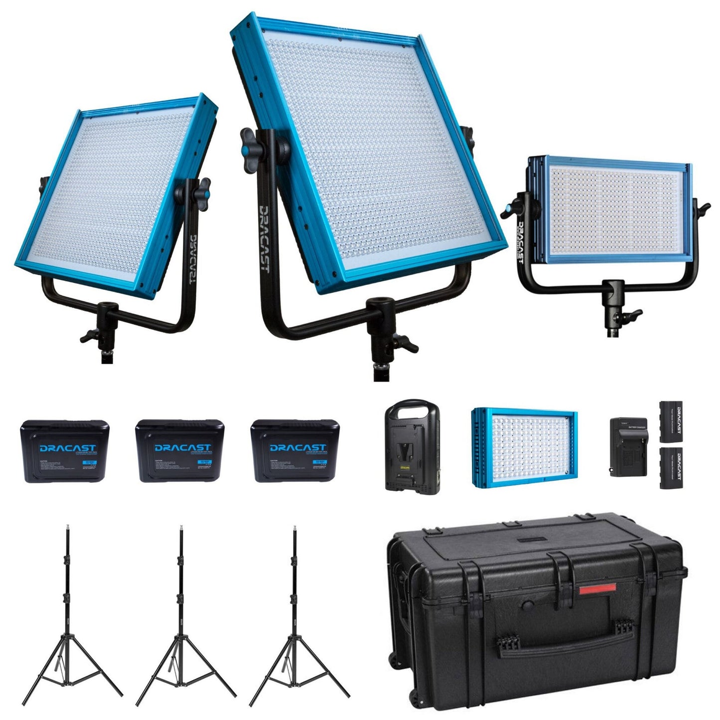 Dracast DRRPKBV Bicolor 3200K-5600K, V-Mount Reporter Kit(Dracast Drrpkbv Bicolor 3200k 5600k V Mount Reporter Kit)