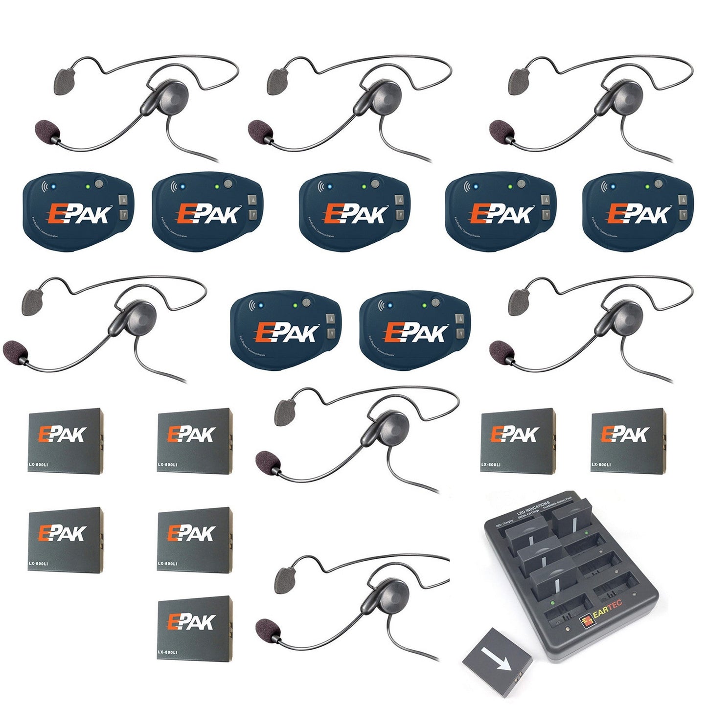 Eartec EP7CYB E-PAK 7-Person Cyber Headset System(Eartec Ep7cyb E Pak 7 Person Cyber Headset System)