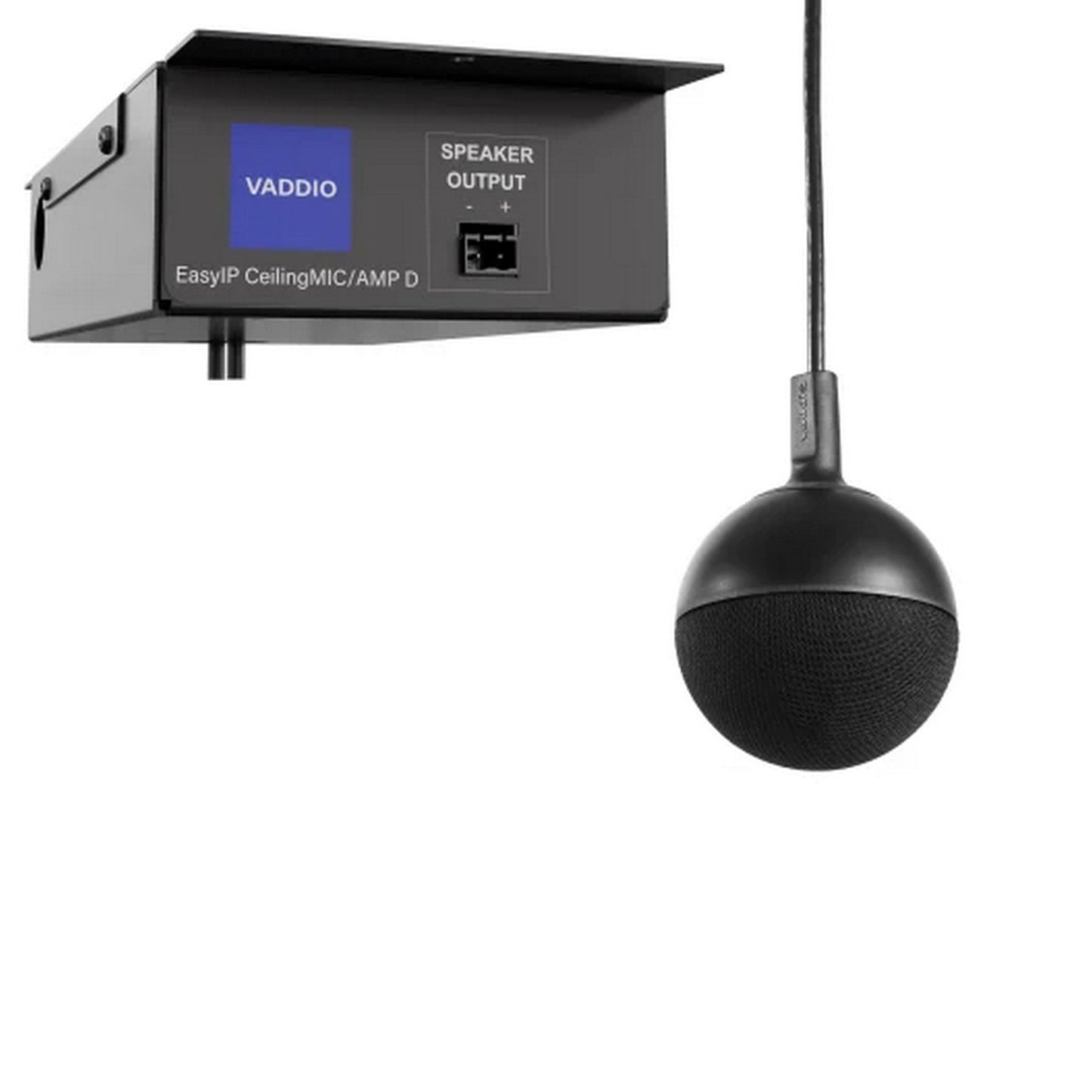 Vaddio EasyIP CeilingMIC/AMP D Hanging Microphone, Black(Vaddio Easyip Ceilingmic Amp D Hanging Microphone Black)