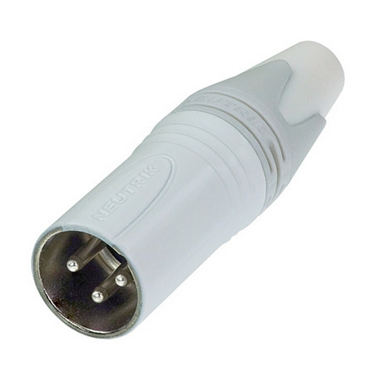 Neutrik NC3MXX-WT 3 Pole Male XLR Cable Connector With White Painted Housing (Used)(Neutrik Nc3mxx Wt 3 Pole Male Xlr Cable Connector With White Painted Housing Used)