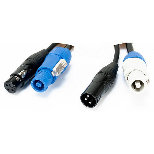 Accu Cable AC3PPCON12 3-Pin XLR DMX Locking Power Link Cable, 12-Feet(Accu Cable Ac3ppcon12 3 Pin Xlr Dmx Locking Power Link Cable 12 Feet)
