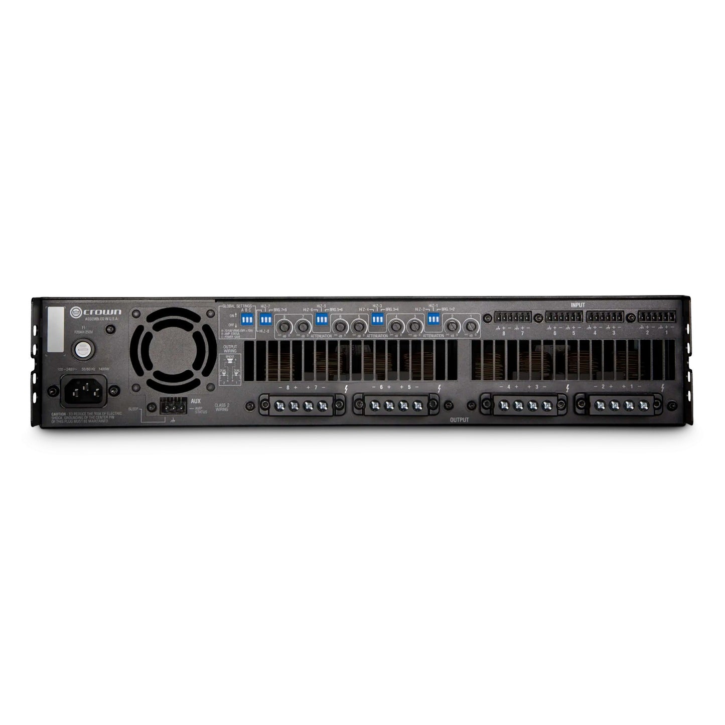 Crown DCi8x300 300W 8-Channel Analog Power Amplifier(Crown Dci8x300 300w 8 Channel Analog Power Amplifier)