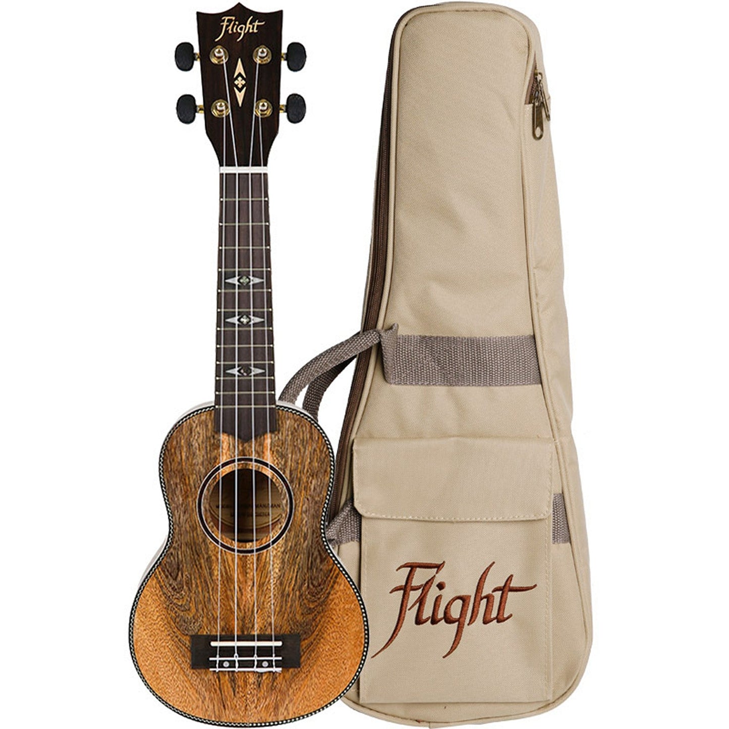 Flight DUS450 Mango Soprano Ukulele With Gigbag(Flight Dus450 Mango Soprano Ukulele With Gigbag)