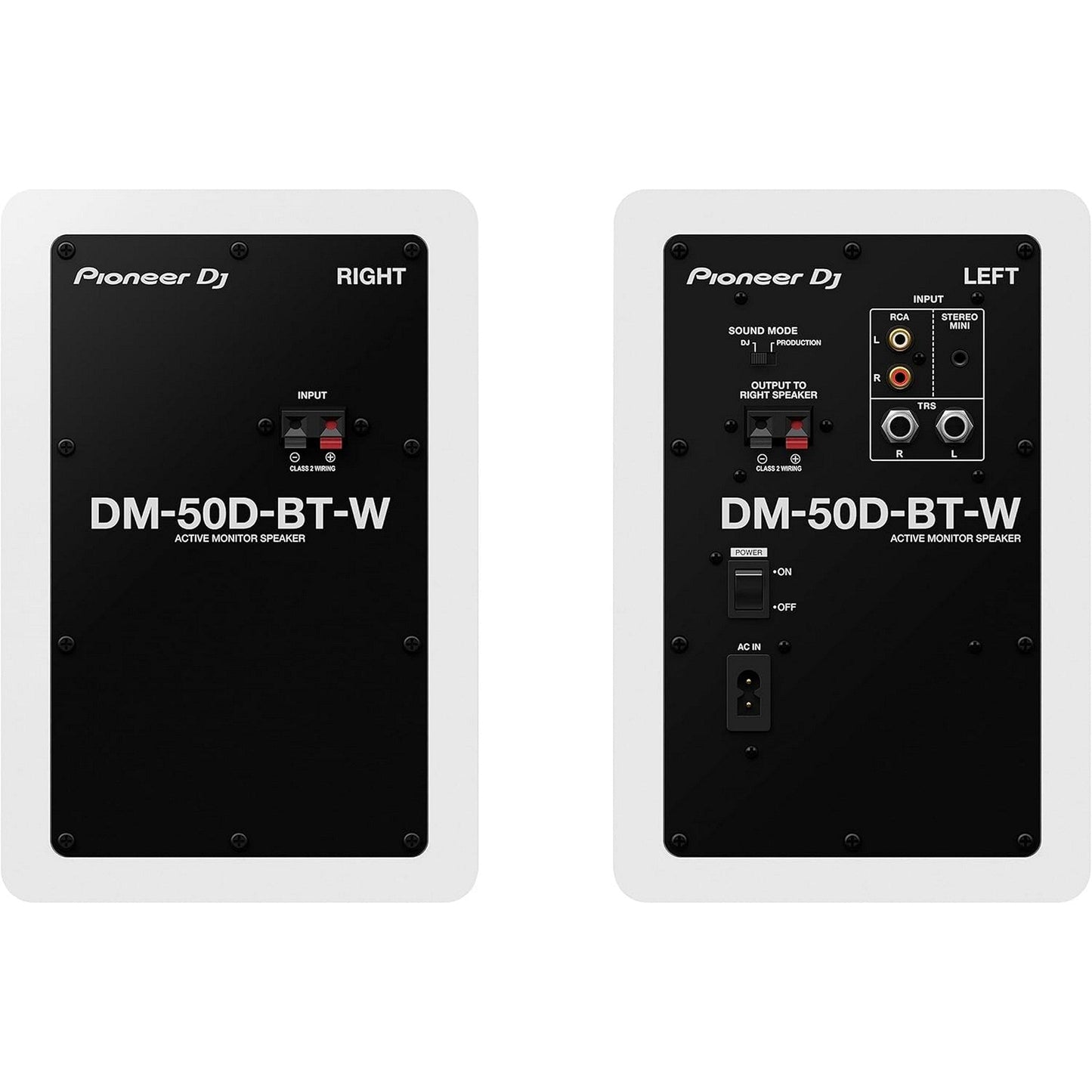 Pioneer DJ DM-50D-BT-W 5-Inch Bluetooth Desktop Monitor, White(Pioneer Dj Dm 50d Bt W 5 Inch Bluetooth Desktop Monitor White)