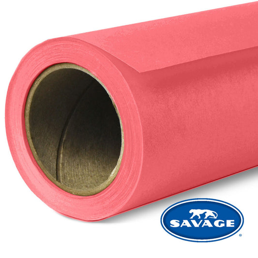 Savage 26-Inch X 12-Yards Widetone Seamless Background Paper, Flamingo(Savage 92 2612 26 Inch X 12 Yards Widetone Seamless Background Paper Flamingo)
