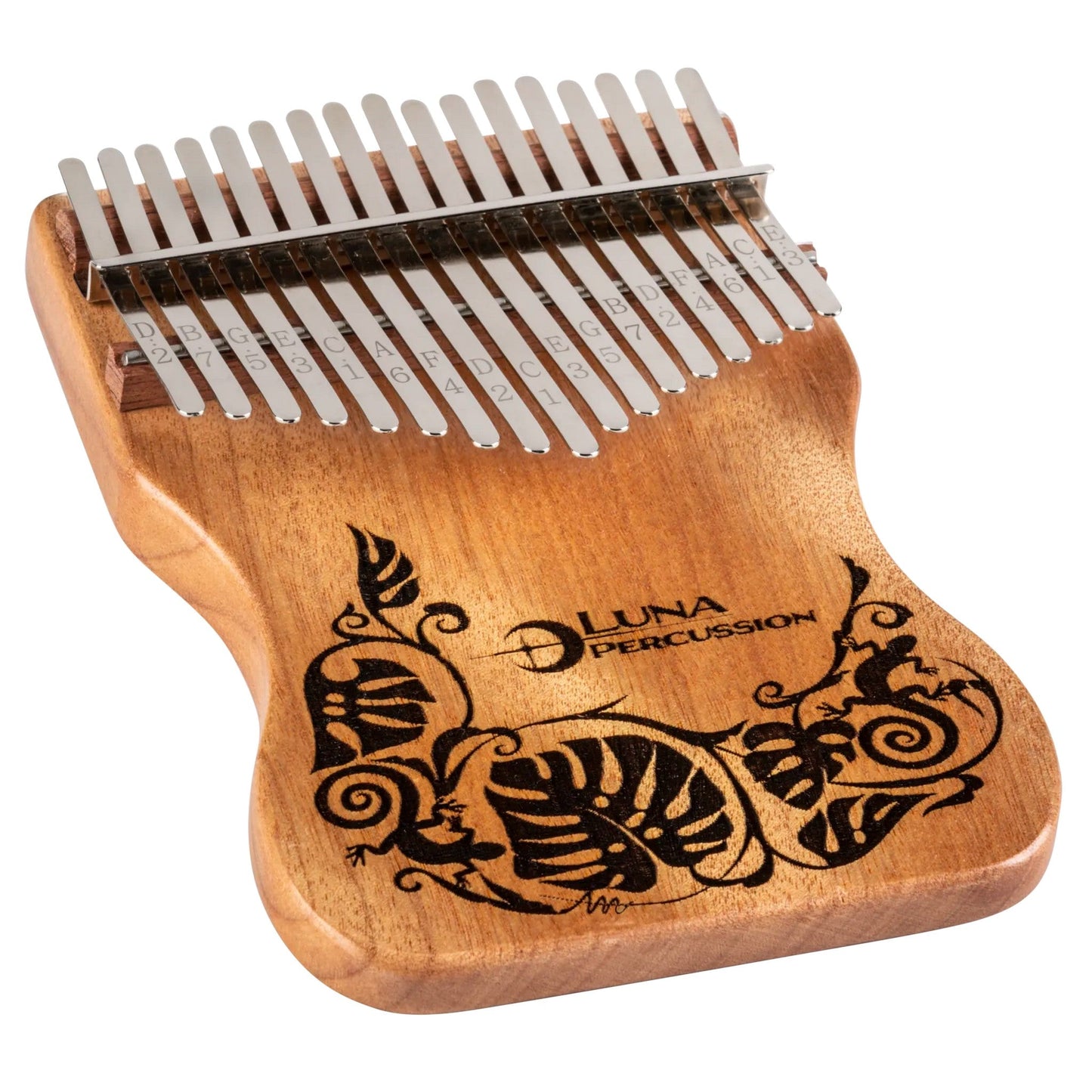 Luna Guitars Mo'o Lizard 17-Key Kalimba, Key Of C(Luna Guitars Moo Lizard 17 Key Kalimba Key Of C)