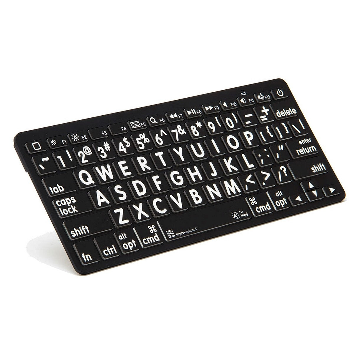 Logickeyboard LargePrint Bluetooth White On Black Keyboard Wireless Mini Keyboard White On Black(Logickeyboard Largeprint Bluetooth White On Black Keyboard Wireless Mini Keyboard White On Black)