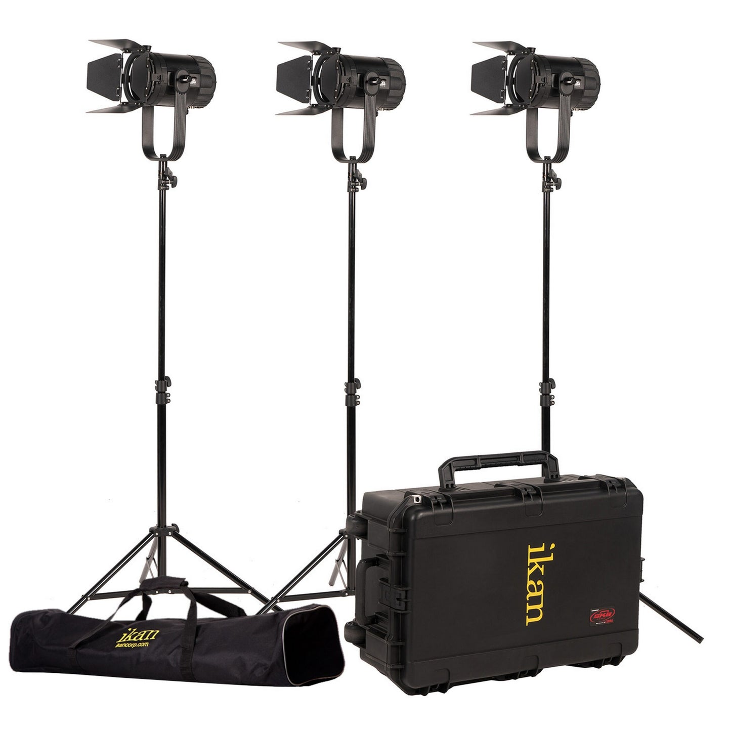 Ikan SFB150-3PT-KIT Stryder Fanless 3-Point Bi-Color 150 Watt LED Fresnel Light(Ikan Sfb150 3pt Kit Stryder Fanless 3 Point Bi Color 150 Watt Led Fresnel Light)