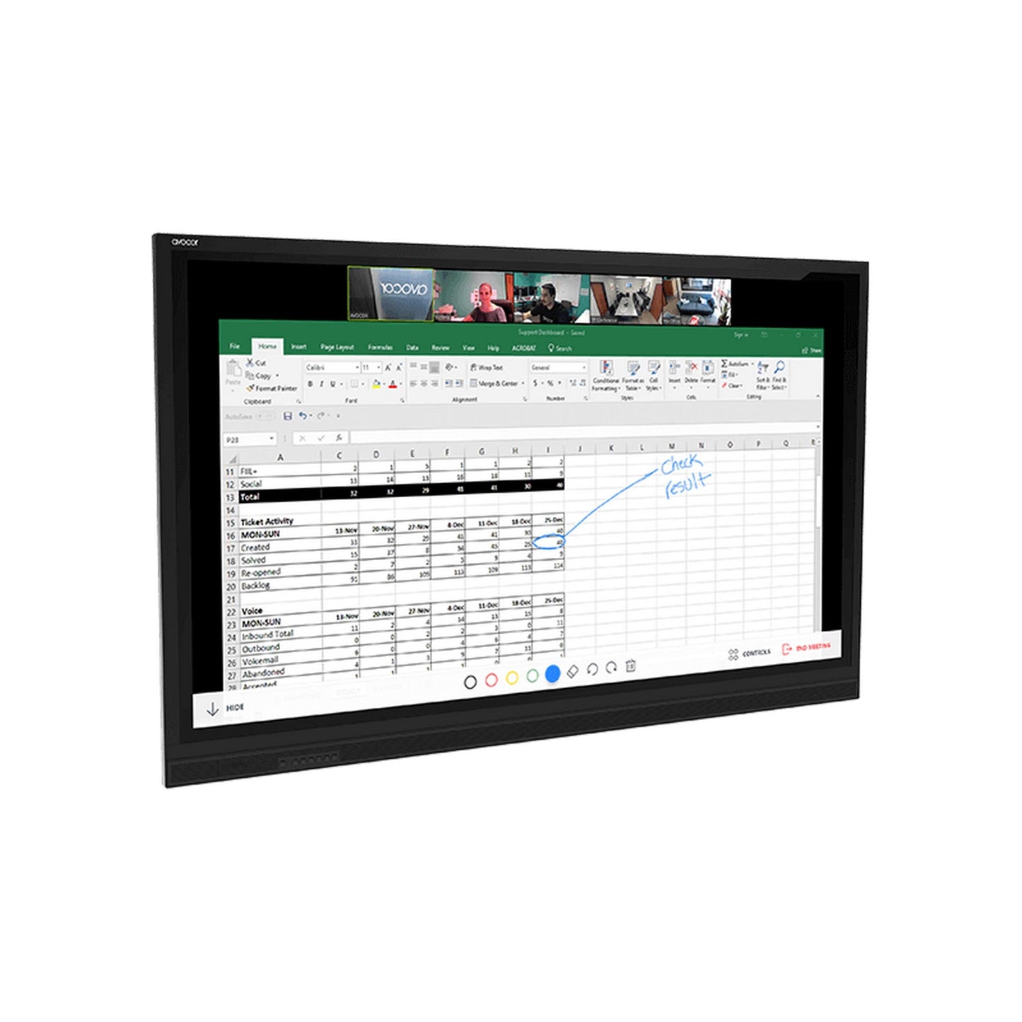 Avocor AVE-6520 65-Inch 4K Interactive Touch Screen(Avocor Ave 6520 65 Inch 4k Interactive Touch Screen)