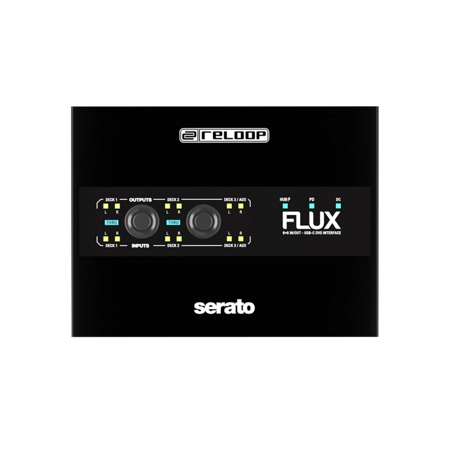 Reloop FLUX 6x6 In/Out USB-C DVS Interface For Serato DJ Pro(Reloop Flux 6x6 In Out Usb C Dvs Interface For Serato Dj Pro)