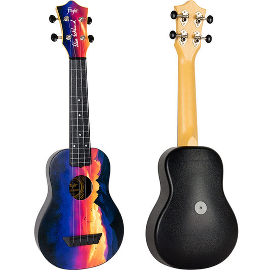 Flight Ukuleles TUS-EE Sunset Elise Ecklund Signature Travel Soprano Ukulele Bundle(Flight Ukuleles Tus Ee Sunset Elise Ecklund Signature Travel Soprano Ukulele Bundle)