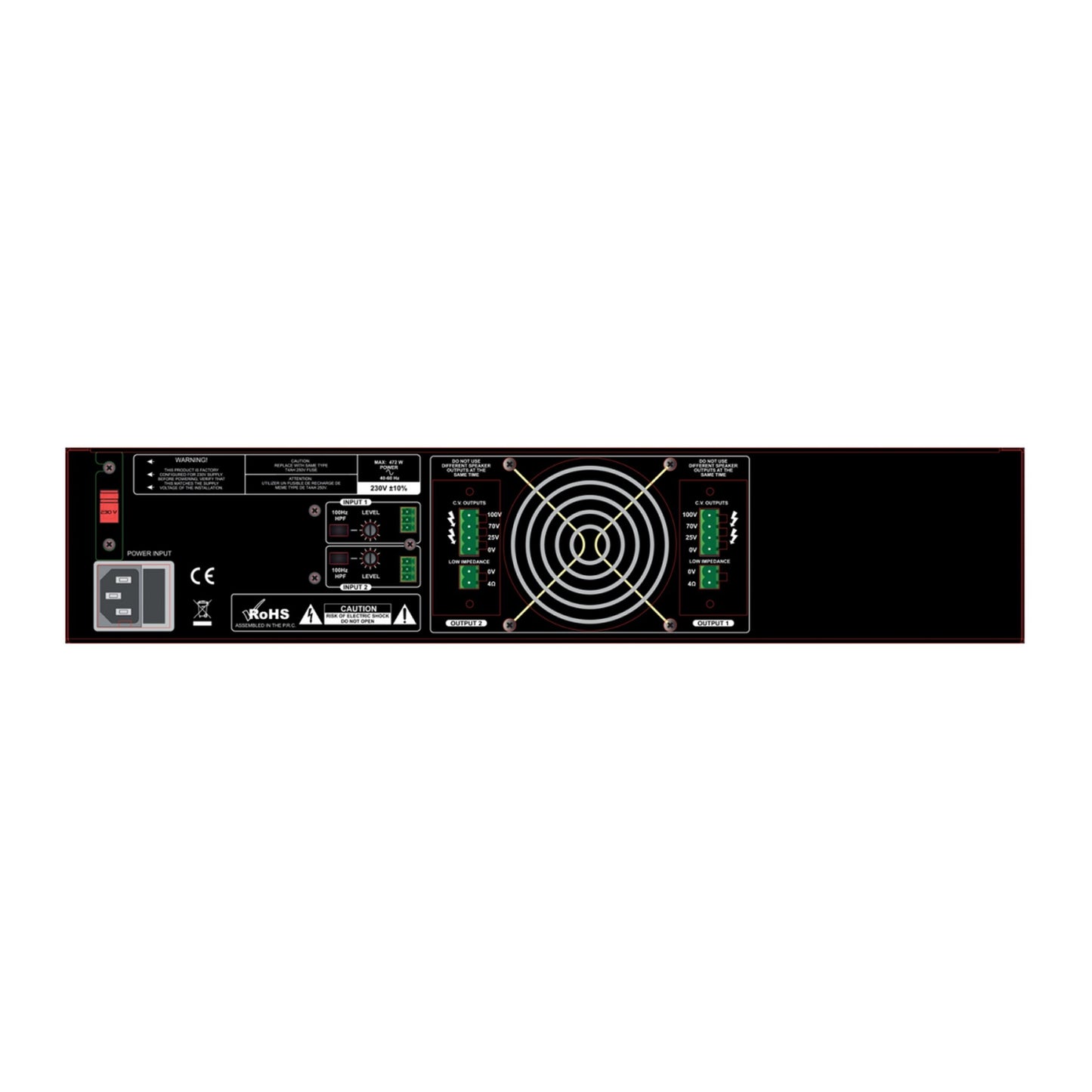 Cloud Electronics VA2120 2U 2-Channel Power Amplifier(Cloud Electronics Va2120 2u 2 Channel Power Amplifier)