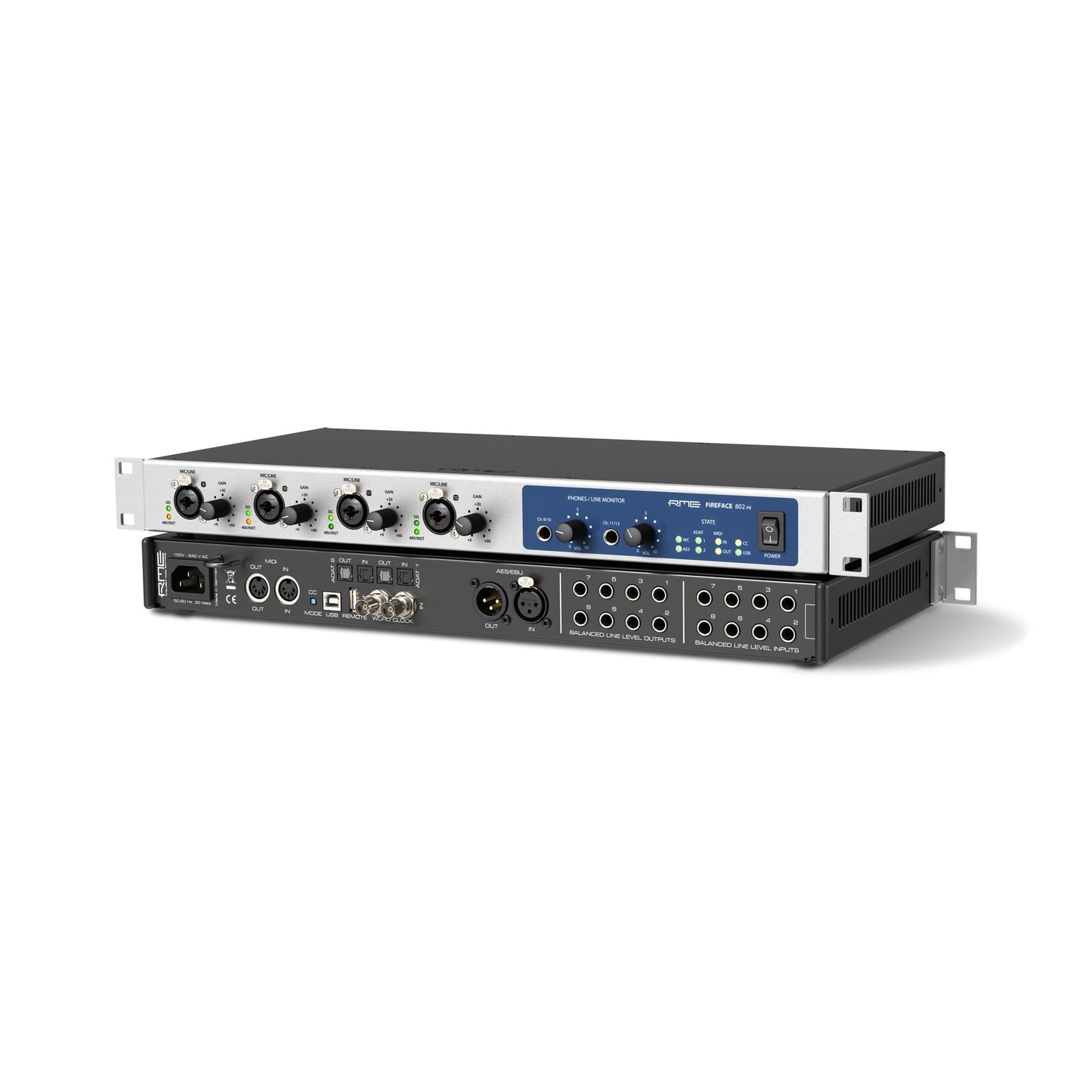 RME Fireface 802 FS 60-Channel 192 KHz High-End USB Audio Interface(Rme Fireface 802 Fs 60 Channel 192 Khz High End Usb Audio Interface)
