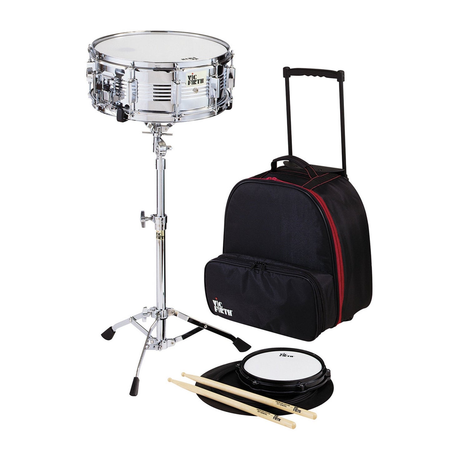 Vic Firth V6806 Snare Drum Kit With Wheeled Travel Case(Vic Firth V6806 Snare Drum Kit With Wheeled Travel Case)