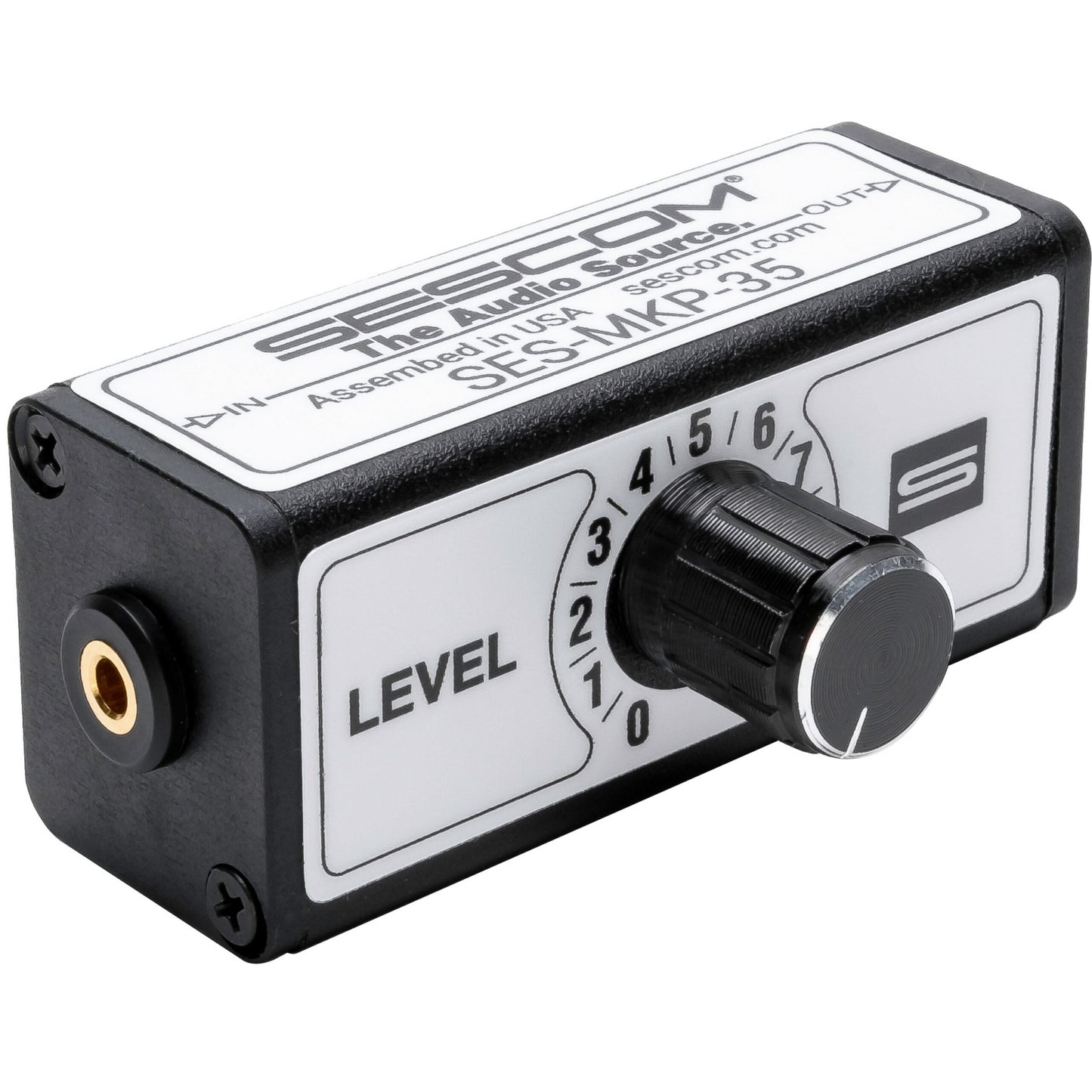 Sescom SES-MKP-35 Inline Stereo Headphone Level Control With 3.5mm TRS Connectors(Sescom Ses Mkp 35 Inline Stereo Headphone Level Control With 3 5mm Trs Connectors)