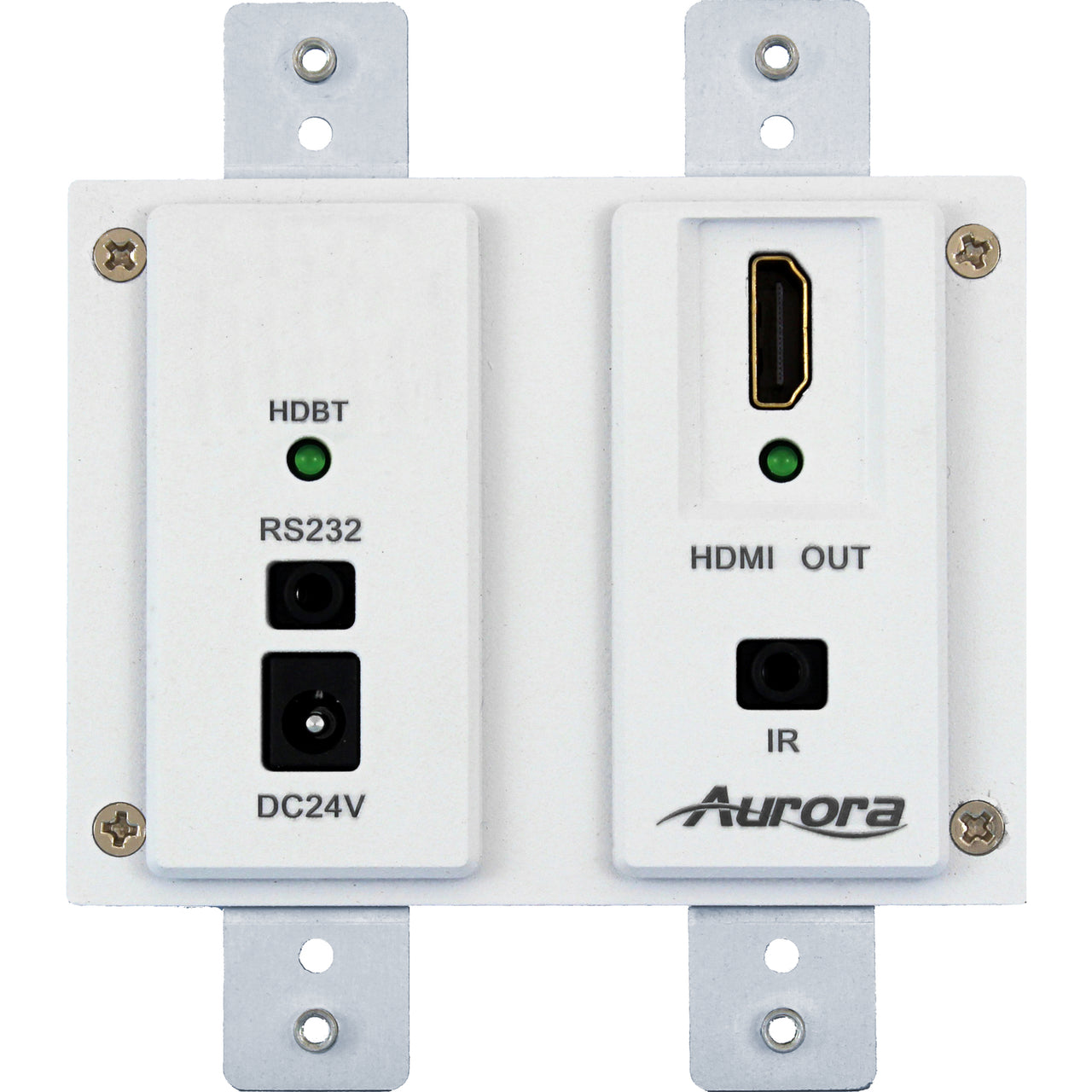Aurora DXW-2-RX1-W 4K HDMI HDBaseT Wall Plate Receiver White(Aurora Dxw 2 Rx1 W 4k Hdmi Hdbaset Wall Plate Receiver White)