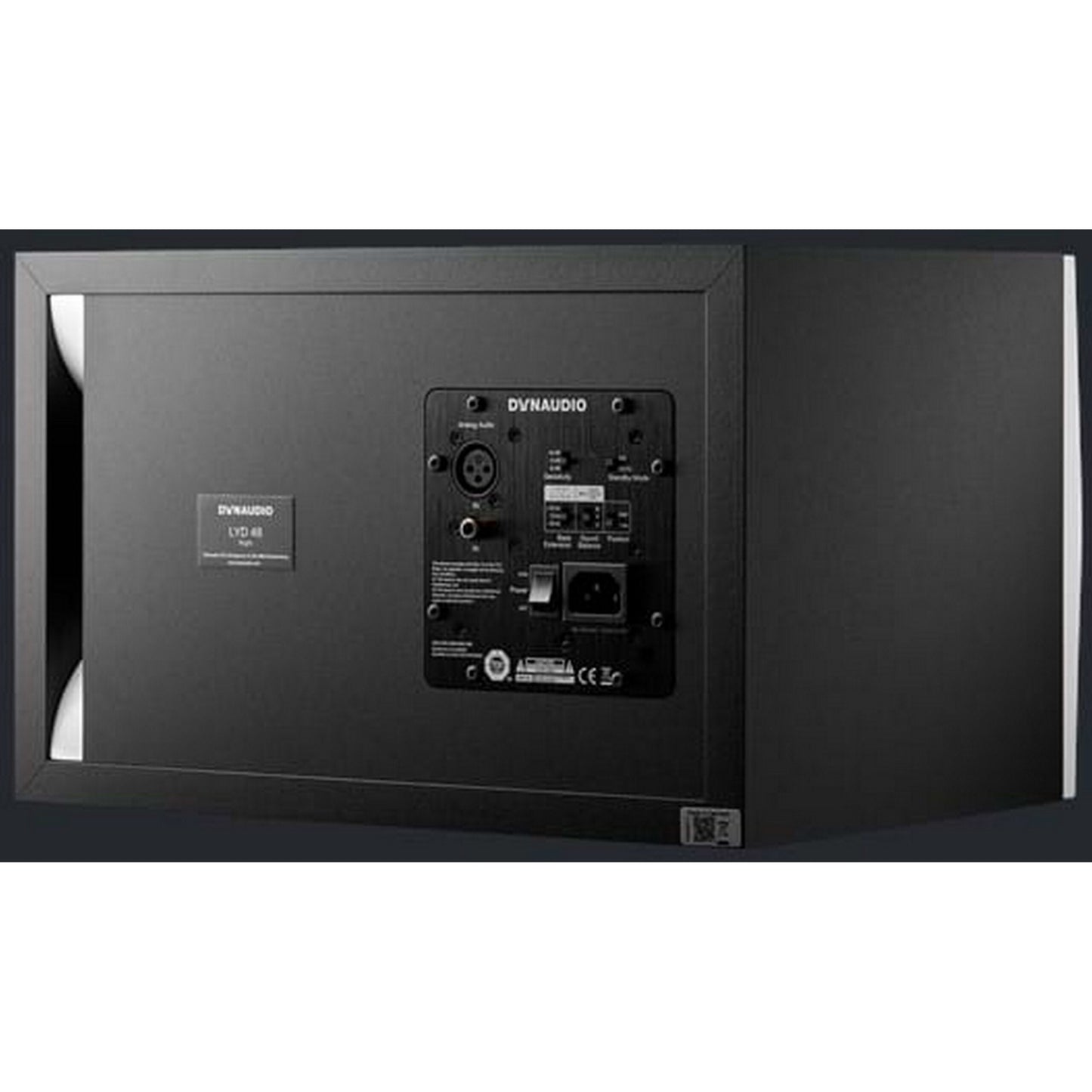 Dynaudio LYD 48 3-Way Midfield Monitor, Right, White/Black(Dynaudio Lyd 48 3 Way Midfield Monitor Right White Black)