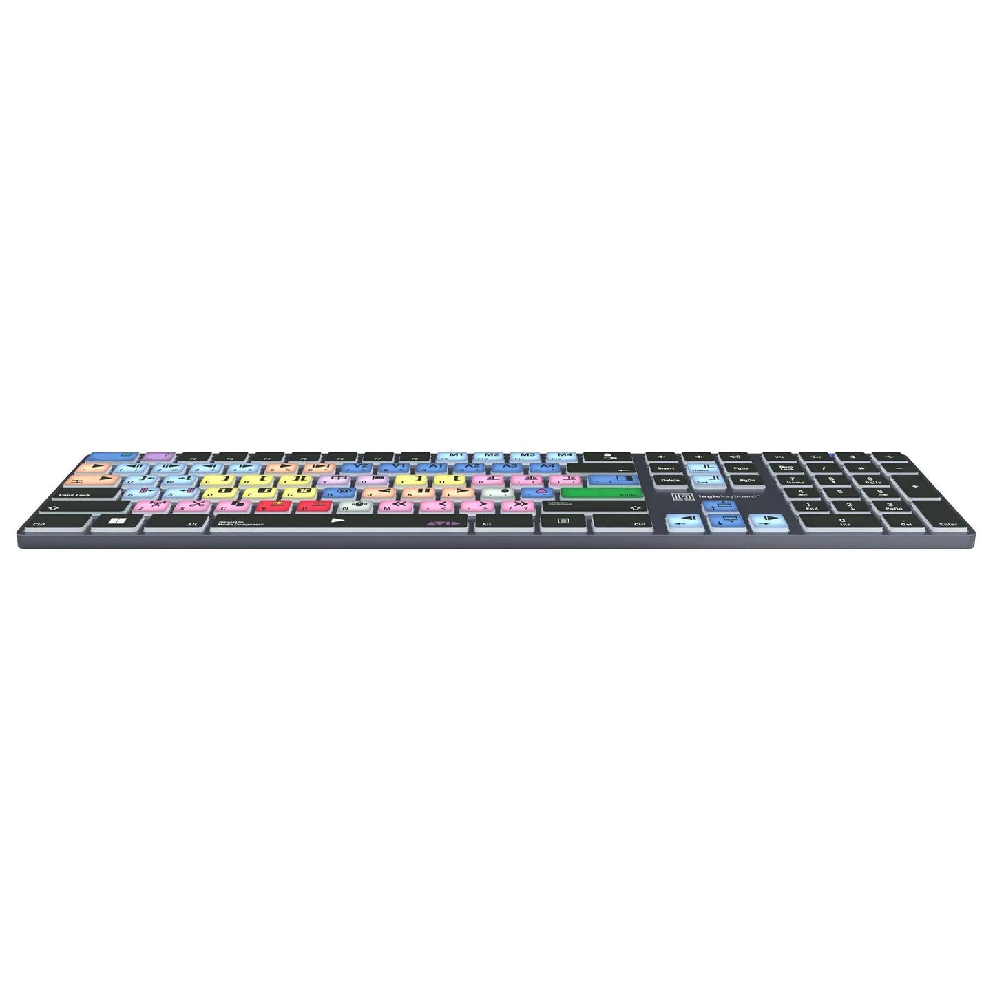 Logickeyboard TITAN Wireless Backlit Keyboard For Avid Media Composer Classic, US Windows(Logickeyboard Titan Wireless Backlit Keyboard For Avid Media Composer Classic Us Windows)