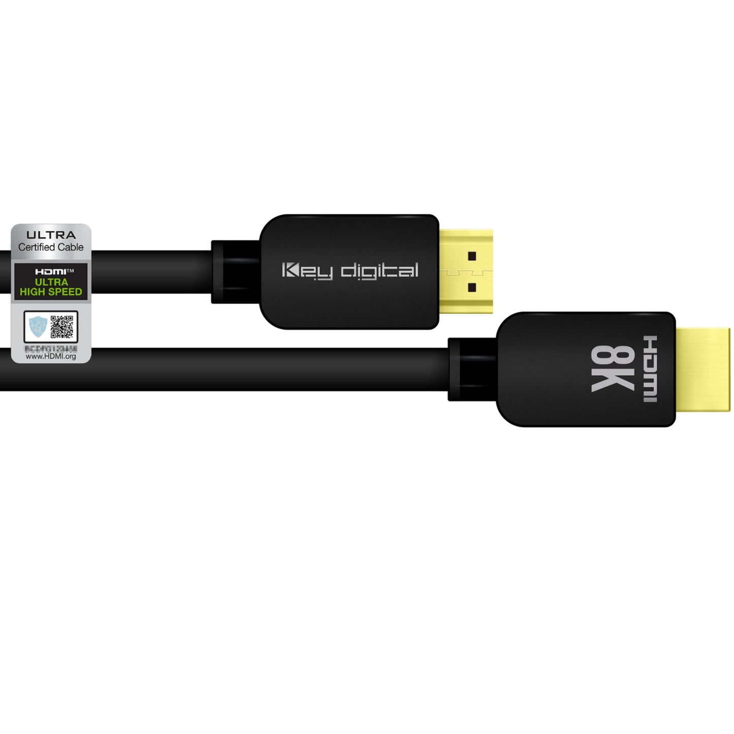 Key Digital KD-Pro8K10BX 8K/48G Ultra High Speed HDMI Cable, 10 Feet(Key Digital Kd Pro8k10bx 8k 48g Ultra High Speed Hdmi Cable 10 Feet)