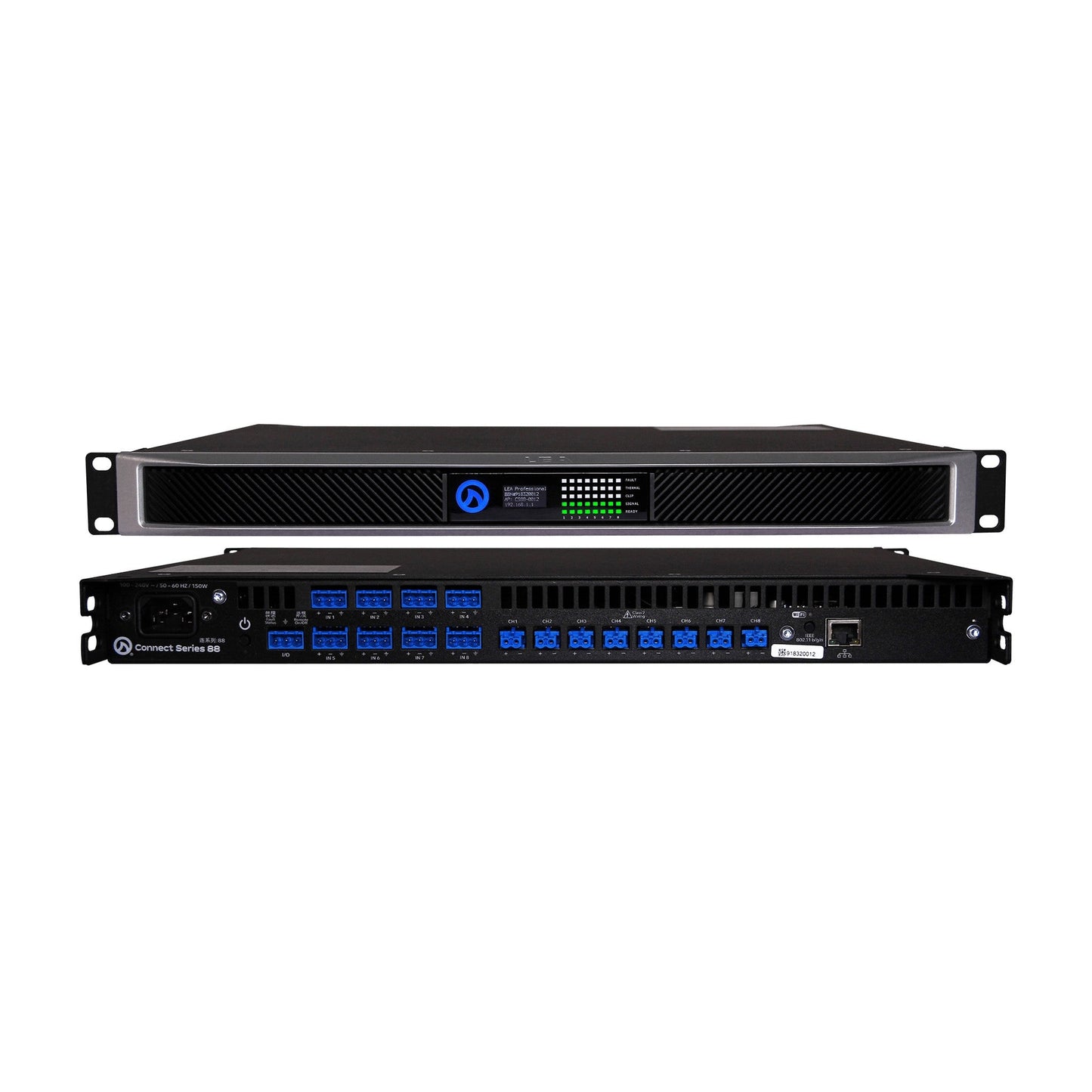 LEA Professional Connect 88 8-Channel 80W Power Amplifier(Lea Professional Connect 88 8 Channel 80w Power Amplifier)