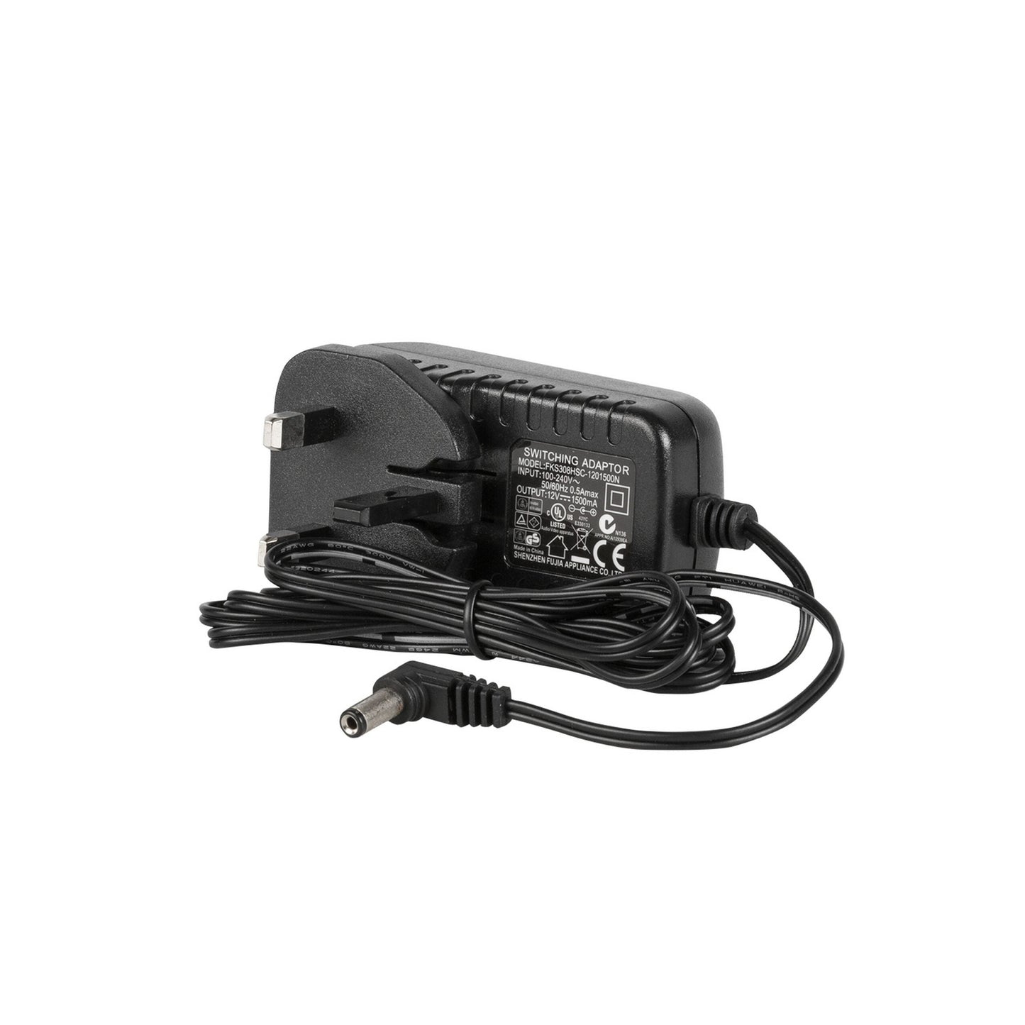 Ikan AC-12V-1.5A-TypeG 12 Volt 1.5 Amp AC Adapter With Mini-XLR Connector(Ikan Ac 12v 1 5a Typeg 12 Volt 1 5 Amp Ac Adapter With Mini Xlr Connector)