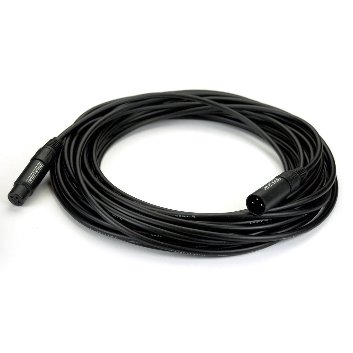 Whirlwind MKQ02 Quad XLRF To XLRM Microphone Cable, Black, 2-Feet(Whirlwind Mkq02 Quad Xlrf To Xlrm Microphone Cable Black 2 Feet)