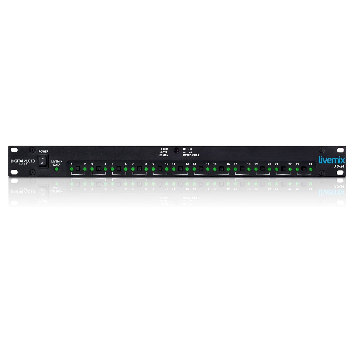 LiveMix AD-24 24-Channel Analog Input Rack Unit(Livemix Ad 24 24 Channel Analog Input Rack Unit)