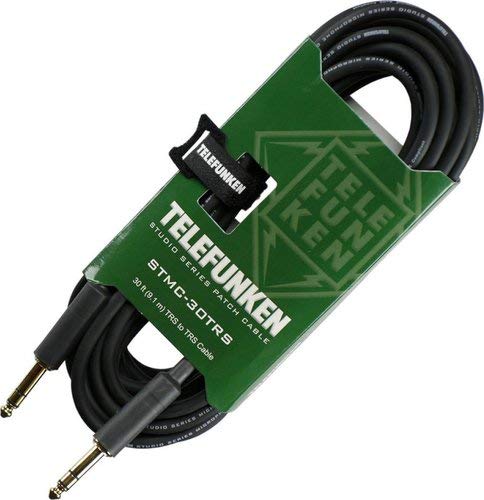 Telefunken STMC-30TRS 30-Feet TRS To TRS Cable(Telefunken Elektroakustik Stmc 30trs 30 Feet Trs To Trs Cable)
