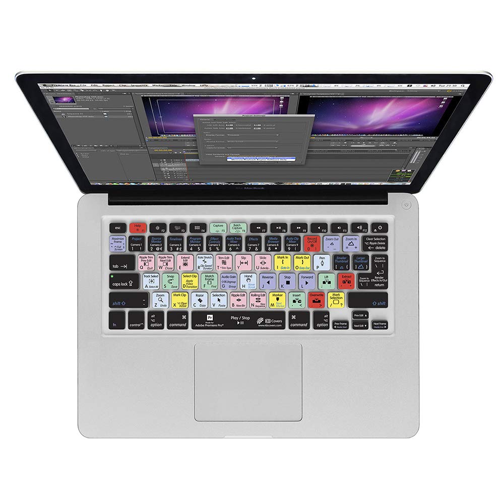  KB Covers Premiere Pro Keyboard Cover For MacBook/Air 13/Pro 2008+/Retina And Wireless(Kb Covers Pr M Cc 2 Premiere Pro Keyboard Cover For Macbook Air 13 Pro 2008 Retina And Wireless)