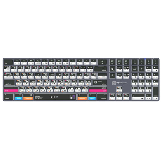  Logickeyboard Adobe Filmmaker Pr+Ae Titan Mac US Keyboard, English(Logickeyboard Adobe Filmmaker Pr Ae Titan Mac Us Keyboard English)