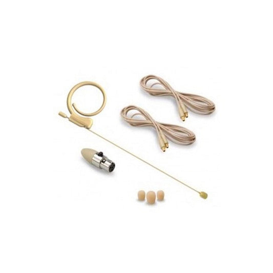  Avlex HS-48ABG 4.6mm Pro Omni-Directional Miniature Condenser Single Ear Hook Headworn Microphone, Beige(Avlex Hs 48abg 4 6mm Pro Omni Directional Miniature Condenser Single Ear Hook Headworn Microphone Beige)