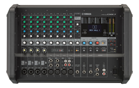  Yamaha EMX7 12 Channel Dual 710W Power Amplified Mixer(Yamaha Emx7 12 Channel Dual 710w Power Amplified Mixer)
