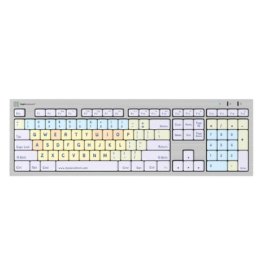  Logickeyboard Dyslexie Keyboard, US English(Logickeyboard Lkb Dyslex Cwmu Us Dyslexie Keyboard Us English)