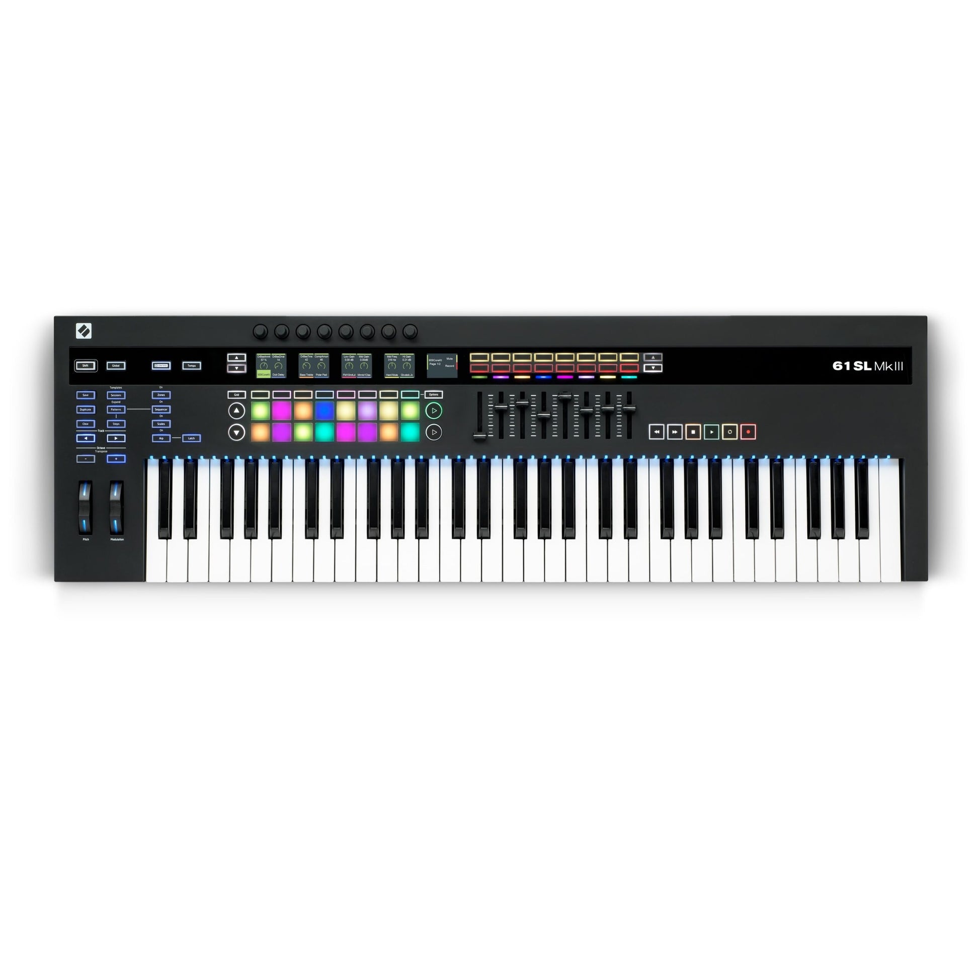  Novation 61SL MkIII 61-Key Keyboard Controller(Novation 61sl Mkiii 61 Key Keyboard Controller)