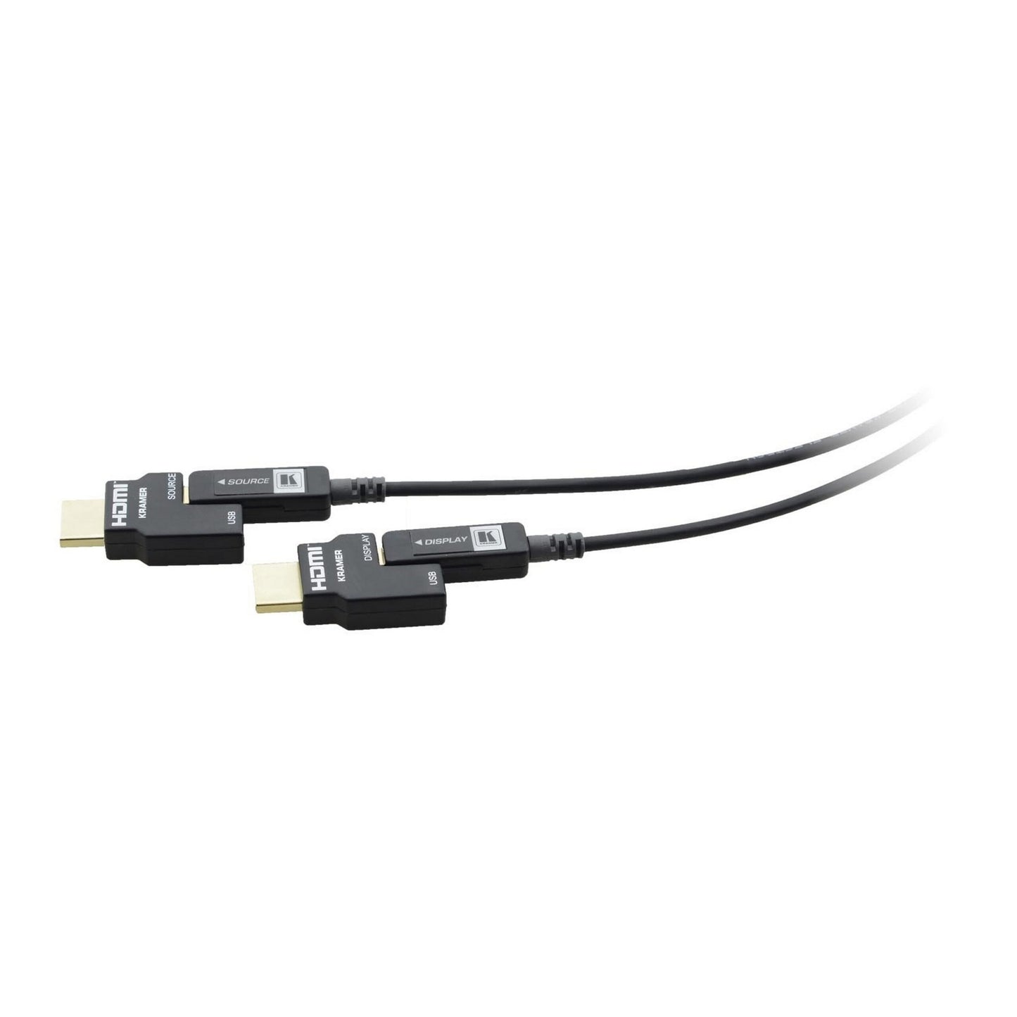  Kramer CP-AOCH/60-230 Active Optical 4K Pluggable HDMI Cable, Plenum Rated, 230-Feet(Kramer Cp Aoch 60 230 Active Optical 4k Pluggable Hdmi Cable Plenum Rated 230 Feet)