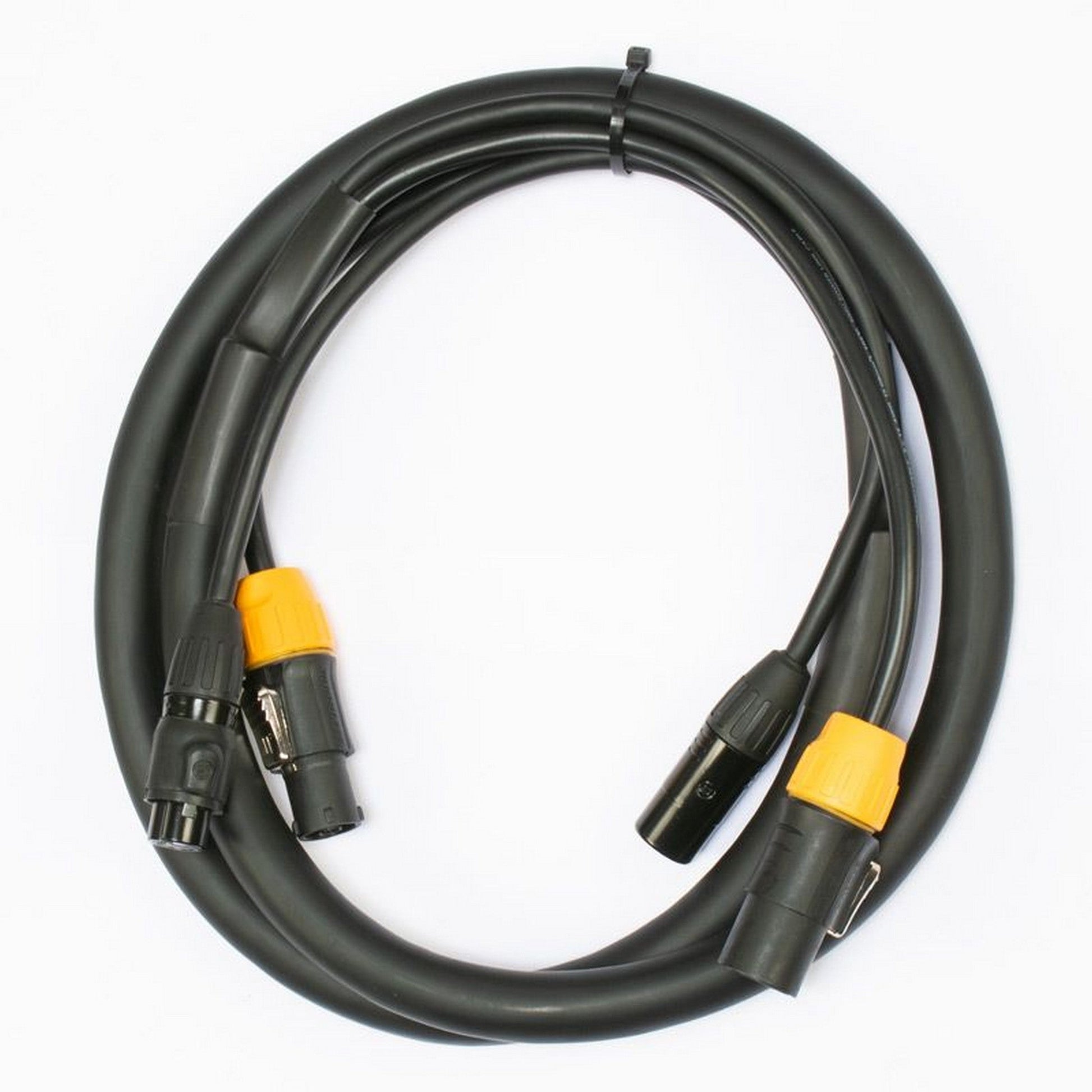  Accu Cable AC5PTRUE6 IP65-Rated 5-Pin DMX Locking Power Link Combo Cable, 6-Feet(Accu Cable Ac5ptrue6 Ip65 Rated 5 Pin Dmx Locking Power Link Combo Cable 6 Feet)