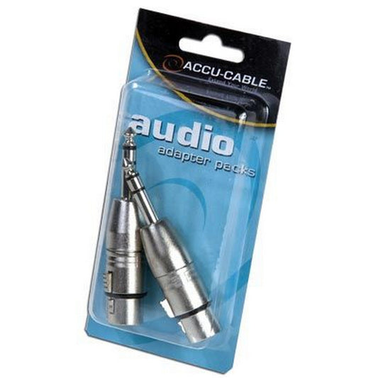 Accu Cable AXLRC3PMQF Female 3-Pin XLR To Male 1/4-Inch Adapter(Adj Axlrc3pmqf Female 3 Pin Xlr To Male 1 4 Inch Adapter)