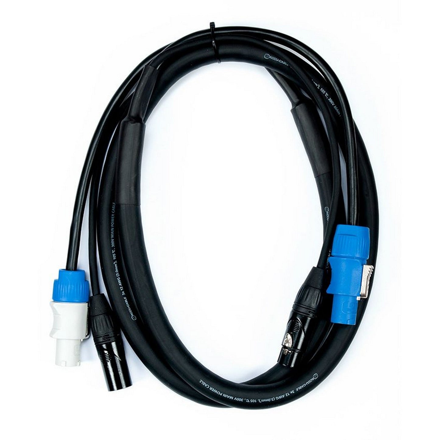 Accu Cable AC3PPCON6 3-Pin XLR DMX Locking Power Link Cable, 6-Feet(Accu Cable Ac3ppcon6 3 Pin Xlr Dmx Locking Power Link Cable 6 Feet)