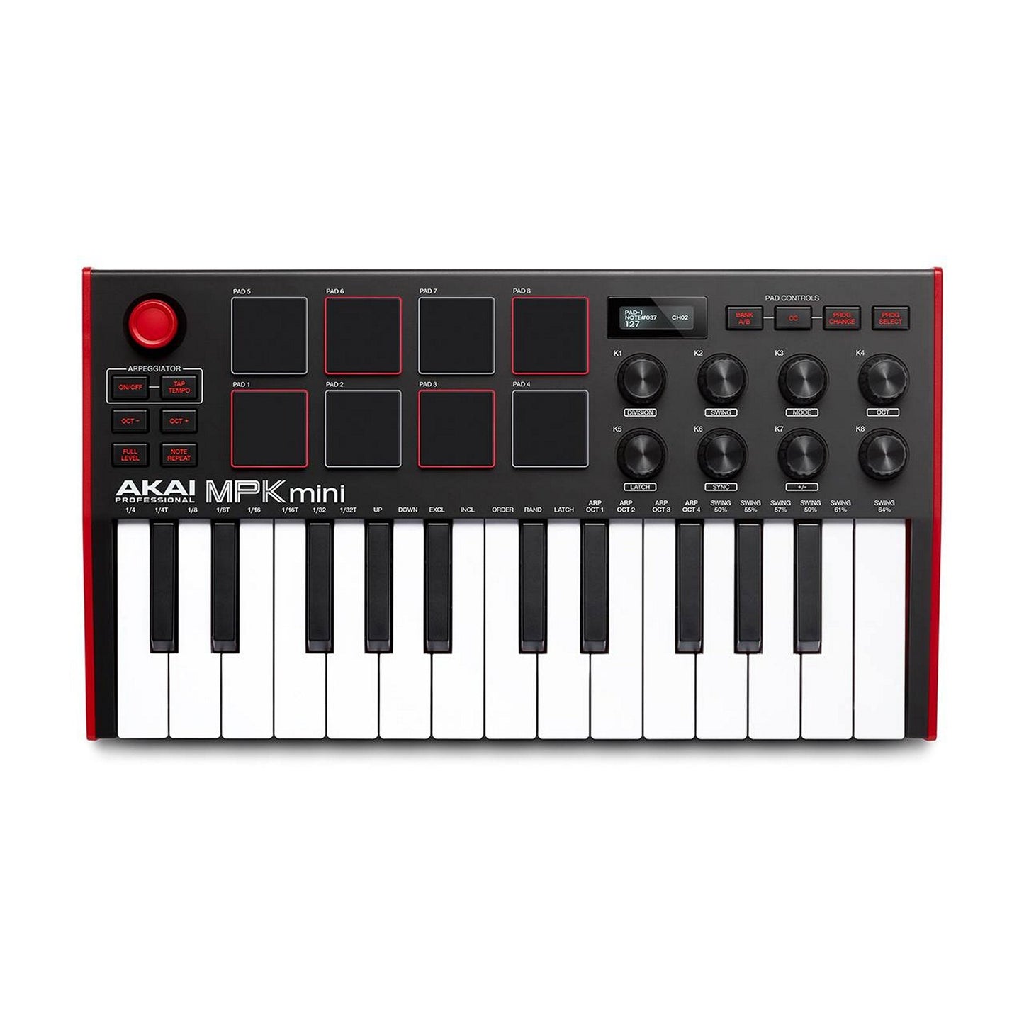  Akai Professional MPK MINI MK3 Portable USB Keyboard, Black(Akai Professional Mpk Mini Mk3 Portable Usb Keyboard Black)
