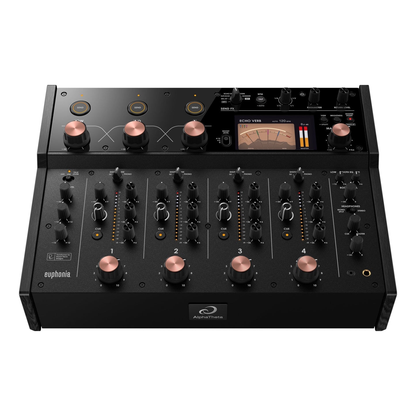  AlphaTheta Euphonia Professional 4-Channel Rotary Mixer(Alphatheta Euphonia Professional 4 Channel Rotary Mixer)