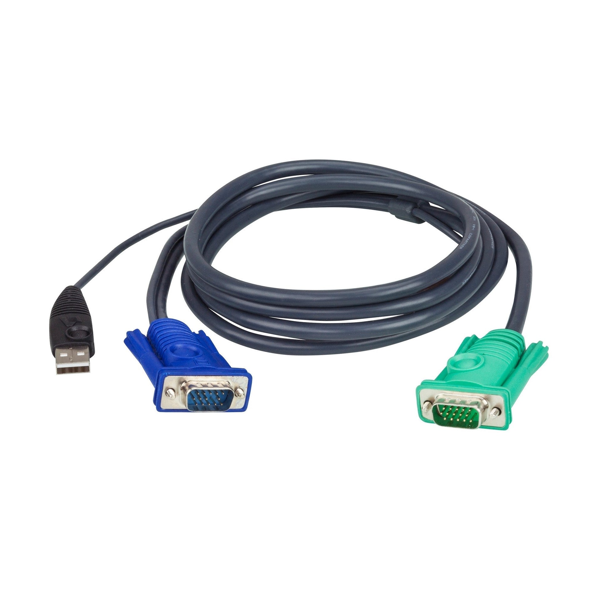 ATEN 2L-5202U 1.8 Meter USB KVM Cable With 3 In 1 SPHD(Aten 2l 5202u 1 8 Meter Usb Kvm Cable With 3 In 1 Sphd)