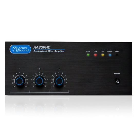  AtlasIED AA30PHD 30W  Mixer Amplifier With Push‑Here Diagnostics(Atlasied Aa30phd 30w Mixer Amplifier With Push Here Diagnostics)