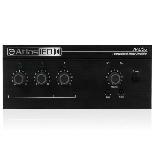  AtlasIED AA35G 3-Input, 35-Watt Mixer Amplifier With Global Power Supply(Atlasied Aa35g 3 Input 35 Watt Mixer Amplifier With Global Power Supply)