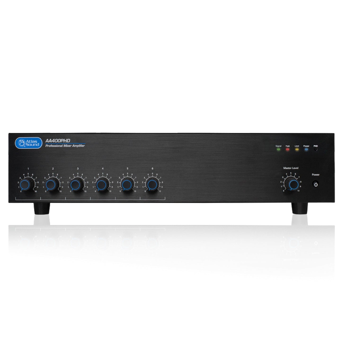  AtlasIED AA400PHD 400W 6‑Input Mixer Amplifier With Push‑Here Diagnostics(Atlasied Aa400phd 400w 6 Input Mixer Amplifier With Push Here Diagnostics)
