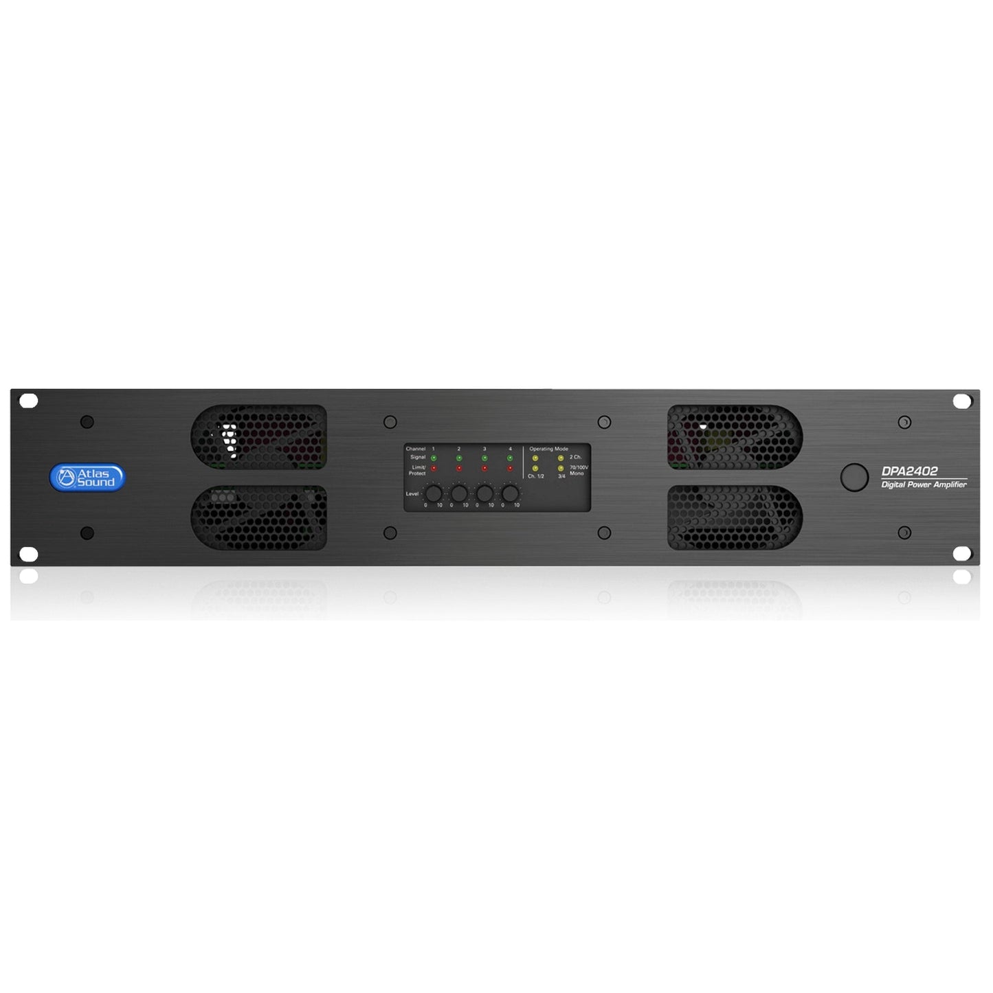  AtlasIED DPA2402 2400W Networkable Multi-Channel Power Amplifier With Optional Dante Network Audio(Atlasied Dpa2402 2400w Networkable Multi Channel Power Amplifier With Optional Dante Network Audio)
