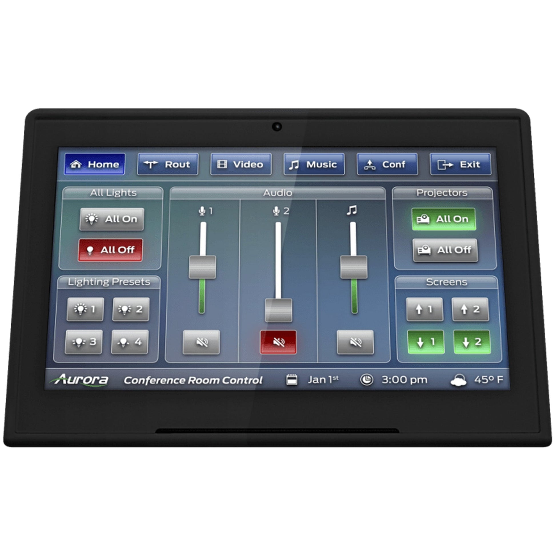  Aurora RXT-8D ReAX 8-Inch Desktop Touch Screen/ Controller(Aurora Rxt 8d 8 Inch Desktop Reax Touch Panel Control System With Ethernet And Wifi)